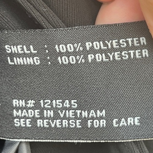 London Fog Trenchcoat Jacket Detachable Hood Black Gold Hardware Size Large - Picture 15 of 16